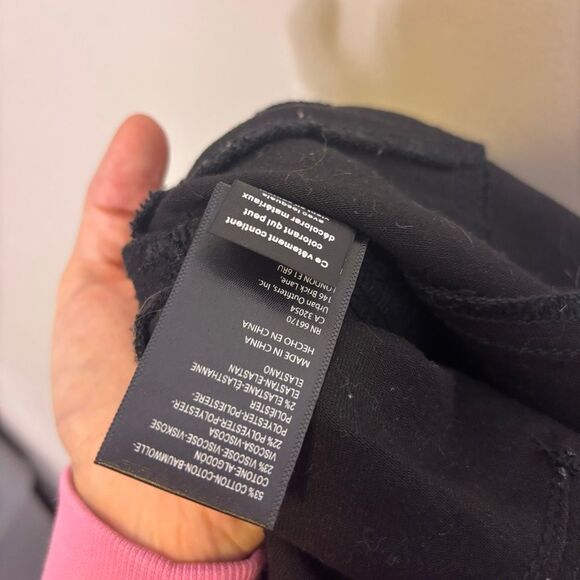 We The Free Free People Black Short Sleeve Sweetheart Neckline Denim Jumpsuit Si - Picture 9 of 9